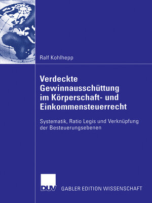 cover image of Verdeckte Gewinnausschüttung im Körperschaft- und Einkommensteuerrecht